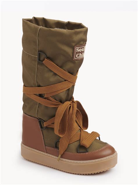 chloe snowboots|chloe combat boots.